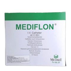 Kim Luồn Tĩnh Mạch Medikit 24G Vàng Nhập Khẩu Ấn Độ (H/100c) - Thiết Bị Y Tế An Toàn, Tiện Lợi Cho Tiêm Truyền và Lấy Mẫu Máu