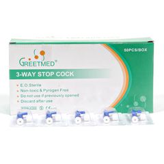 Khóa 3 Chạc Greetmed - Khóa 3 Chia Không Dây Nối & Có Dây Nối, Dụng Cụ Y Tế Đặc Biệt, Sử Dụng Một Lần, Vô Trùng, Xoay 360˚
