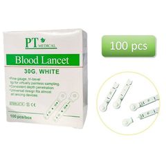 Combo 5 Hộp Kim Chích Lấy Máu Accu-Chek - Kim Dẹp Thử Đường Huyết 100 Cây Hiệu PT