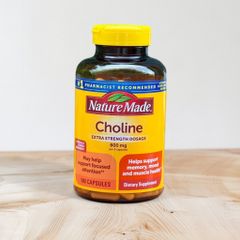 Viên uống bổ sung Choline Extra Strength Dosage 800mg Nature Made 180 viên