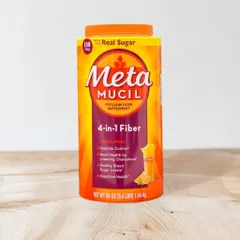 Bột cam bổ sung chất xơ vị cam real sugar Metamucil 1.56g hàng Mỹ