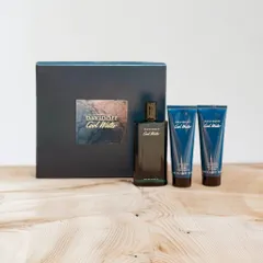 Set nước hoa nam Davidoff Cool Water Man gồm 1 nước hoa EDT 125ml + 1 sữa tắm 75ml + 1 dưỡng da sau cạo râu 75ml