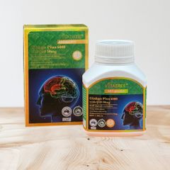 Viên uống bổ não Vitatree Ginkgo Plus 6000mg with Q10 50mg
