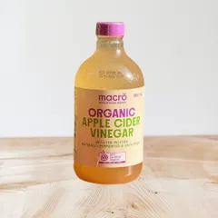 Giấm táo hữu cơ Macro Organic Apple Cider Vinegar 500ml 297132