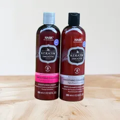 Combo dầu gội xả làm mượt tóc Hask Keratin Protein Smoothing 355ml
