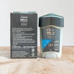 Lăn Khử Mùi Nam Dove Clinical Protection 45ml - Deodorant Sạch Mát, Chống Đổ Mồ Hôi Hiệu Quả, Hàng Chính Hãng Úc