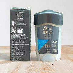 Lăn Khử Mùi Nam Dove Clinical Protection 45ml - Deodorant Sạch Mát, Chống Đổ Mồ Hôi Hiệu Quả, Hàng Chính Hãng Úc