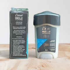 Lăn Khử Mùi Nam Dove Clinical Protection 45ml - Deodorant Sạch Mát, Chống Đổ Mồ Hôi Hiệu Quả, Hàng Chính Hãng Úc