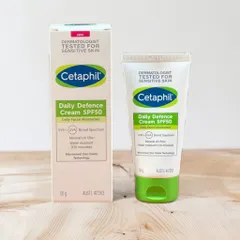 Kem chống nắng dưỡng ẩm Cetaphil Daily Defence Cream SPF50 daily Moisturiser 50g 297262