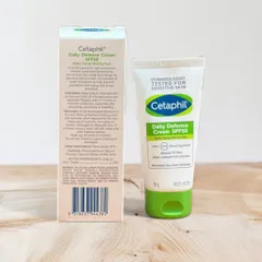 Kem chống nắng dưỡng ẩm Cetaphil Daily Defence Cream SPF50 daily Moisturiser 50g 297262