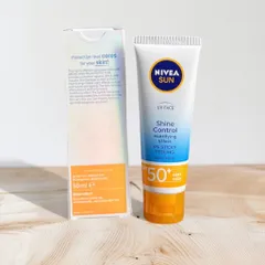 Kem chống nắng Nivea Sun UV Face Shine Control mattifying Efect 0% sticky feeling 50ml 297264