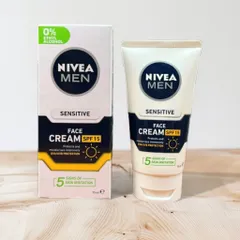 Kem Dưỡng Da Nam Nivea Men Sensitive Protection SPF15 75ml - Dưỡng ẩm và Bảo vệ Da Nhạy Cảm