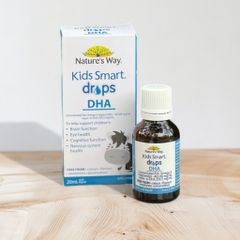 Siro bổ sung DHA dạng nước Nature's Way Kids Smart Drops DHA 20ml