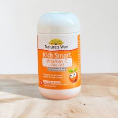 Kẹo tăng sức đề kháng Vitamin C Zinc D3 kids smart Nature’s way 75 viên