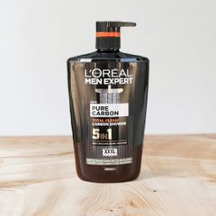 Sữa Tắm Nam L'oreal Paris Men Expert Pure Carbon 1000ml - Chăm Sóc Da Mịn Màng, Hương Thơm Nam Tính, Đồ Chăm Sóc Cơ Thể Xuất Xứ Mỹ