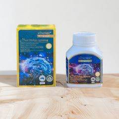 Viên Uống Tăng Tuần Hoàn Não Vitatree Maxi Ginkgo 9500mg - 60 Viên Bổ Não, Tăng Cường Trí Nhớ, Hàng Mỹ Chính Hãng