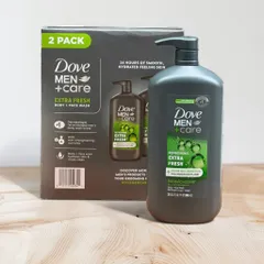 Sữa tắm và sữa rửa mặt cho nam Dove Men Care Extra Fresh 946ml