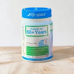 Viên uống men vi sinh cho người lớn trên 60 tuổi Life Space Probiotic for 60+ Years 60 viên