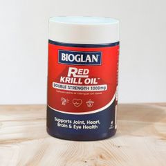 Viên uống dầu nhuyễn thể Bioglan Red Krill Oil Double Strength 1000mg - Thực phẩm chức năng bổ sung Omega-3 60 viên