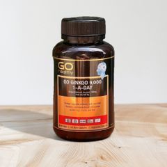 Viên uống bổ não Go Ginkgo 9000 - Tăng cường trí nhớ tự nhiên, 60 viên chất lượng từ Go Healthy