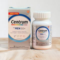 Viên uống bổ sung vitamin tổng hợp và khoáng chất cho nam giới Centrum Men 50+ 90 viên