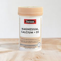 Viên uống bổ sung Magnesium Calcium + Vitamin D Swisse Ultiboost 120 viên