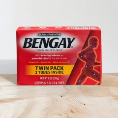 Dầu nóng Bengay Ultra Strength - Hộp 2 tuýp Giảm Đau Cơ Thể, Sản Phẩm Chính Hãng Mỹ, Hỗ Trợ Khỏe Mạnh, Chăm Sóc Sức Khỏe