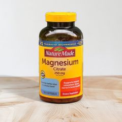 Viên uống bổ sung Magie Magnesium Citrate 250mg 180 viên Nature Made