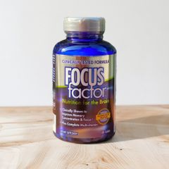 Viên uống bổ não Focus Factor 180 viên - Tăng cường trí nhớ, hỗ trợ sức khỏe não bộ, chất lượng cao từ Costco và Walmart