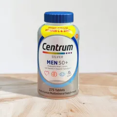 Viên uống bổ sung vitamin tổng hợp Centrum Silver Men 50+ - Hỗ trợ sức khỏe nam giới, 275 viên, mẫu mới, hàng đảm bảo chất lượng