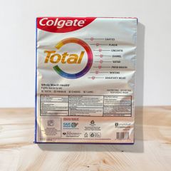 Set kem đánh răng Colgate Total SF Whole Mouth Health Advanced Whitening hàng Mỹ
