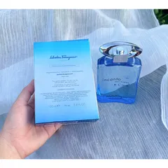 [ ĐÃ MỞ SEAL ĐỂ CHỤP ẢNH ] Nước hoa nam Salvatore Ferragamo Incanto Pour Home Blue EDT 10ẢNH