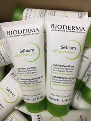 Tẩy Da Chết Bioderma Sebium Gel Gommant - Gel Tẩy Da Chết Đẩy Mụn, Làm Mịn Da, Dành Cho Da Dầu Mụn, Pháp