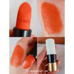 Son Hermes 33 Rouge A Levres Mat Matte Lipstick #Orange Boite - Son Môi Nền Cao Cấp, Màu Cam Rực Rỡ, Thiết Kế Sang Trọng