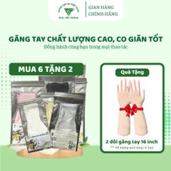 Combo 6 Loại Găng Tay Cao Su Nhập Khẩu Malaysia - Tặng 2 Đôi Găng Tay Đa Năng, Chống Nước, An Toàn cho Da Tay