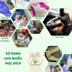 Combo 6 Loại Găng Tay Cao Su Nhập Khẩu Malaysia - Tặng 2 Đôi Găng Tay Đa Năng, Chống Nước, An Toàn cho Da Tay