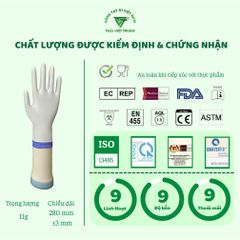 Găng Tay Cao Su Nitrile Đa Năng 2 Lớp A1 - Combo Mua 5 Tặng 2 Đôi, Chống Thấm Nước và Hóa Chất, Sử Dụng Thoải Mái Trong Nhà và Ngoài Trời