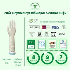 Găng Tay Cao Su Nitrile Đa Năng A1 Màu Trắng 12 Inch - Túi Zip 30 Đôi, An Toàn Cho Da, Dùng Trong Chế Biến Thực Phẩm và Vệ Sinh Hàng Ngày