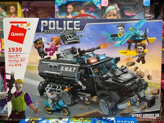 Mô Hình Xe Ô Tô SWAT QMAN 1930 Police Battle Force - Đồ Chơi Lắp Ráp 970 Chi Tiết Phát Triển Tư Duy Sáng Tạo cho Trẻ Em