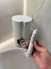 Máy Tăm Nước Panasonic EW1613 - Chăm Sóc Răng Miệng 2 Trong 1, Công Nghệ Siêu Âm, Dung Tích 600ml, 10 Mức Áp Lực, Hỗ Trợ Người Niềng Răng