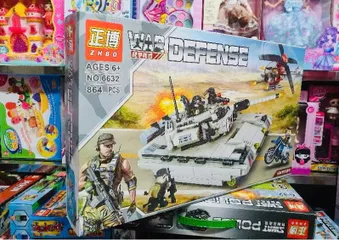 Bộ đồ chơi lắp ráp ZHBO War Defense 6632 - Xe tăng, xe máy, máy bay 864 chi tiết cho trẻ từ 6 tuổi trở lên, phát triển sáng tạo và tư duy
