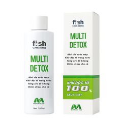 Chai Khử Clo Multi Detox Ver.2 100ml - Giải Pháp Khử Độc, Giảm Stress Cho Hồ Cá - Multibio Lab