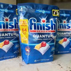Viên rửa chén bát Finish Quantum Đức 64v 85v 100v
