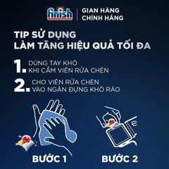 Viên rửa chén bát Finish Quantum Đức 64v 85v 100v