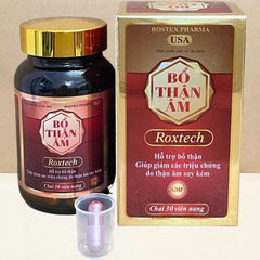 Bổ Thận Âm Roxtech Rostex - Viên Uống Thực Phẩm Chức Năng Hỗ Trợ Cải Thiện Sức Khỏe Thận, Giảm Mệt Mỏi, Tăng Cường Sinh Lực