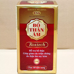 Bổ Thận Âm Roxtech Rostex - Viên Uống Thực Phẩm Chức Năng Hỗ Trợ Cải Thiện Sức Khỏe Thận, Giảm Mệt Mỏi, Tăng Cường Sinh Lực