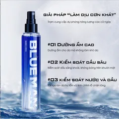 Nước Cân Bằng Toner Giàu Khoáng Dành Cho Da Dầu Unisex Blueman 100ml - Làm Dịu Da, Cấp Ẩm Tối Ưu, Chống Lão Hóa
