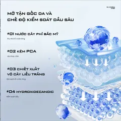 Nước Cân Bằng Toner Giàu Khoáng Dành Cho Da Dầu Unisex Blueman 100ml - Làm Dịu Da, Cấp Ẩm Tối Ưu, Chống Lão Hóa