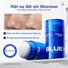 Mặt Nạ Đất Sét Blueman 40g - Làm Sạch Sâu, Giảm Mụn, Mờ Thâm Từ Thiên Nhiên - Chăm Sóc Da Mặt Hiệu Quả