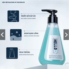 Kem đánh răng soda bạc hà Hello Blueman hương thơm tươi mát 210g